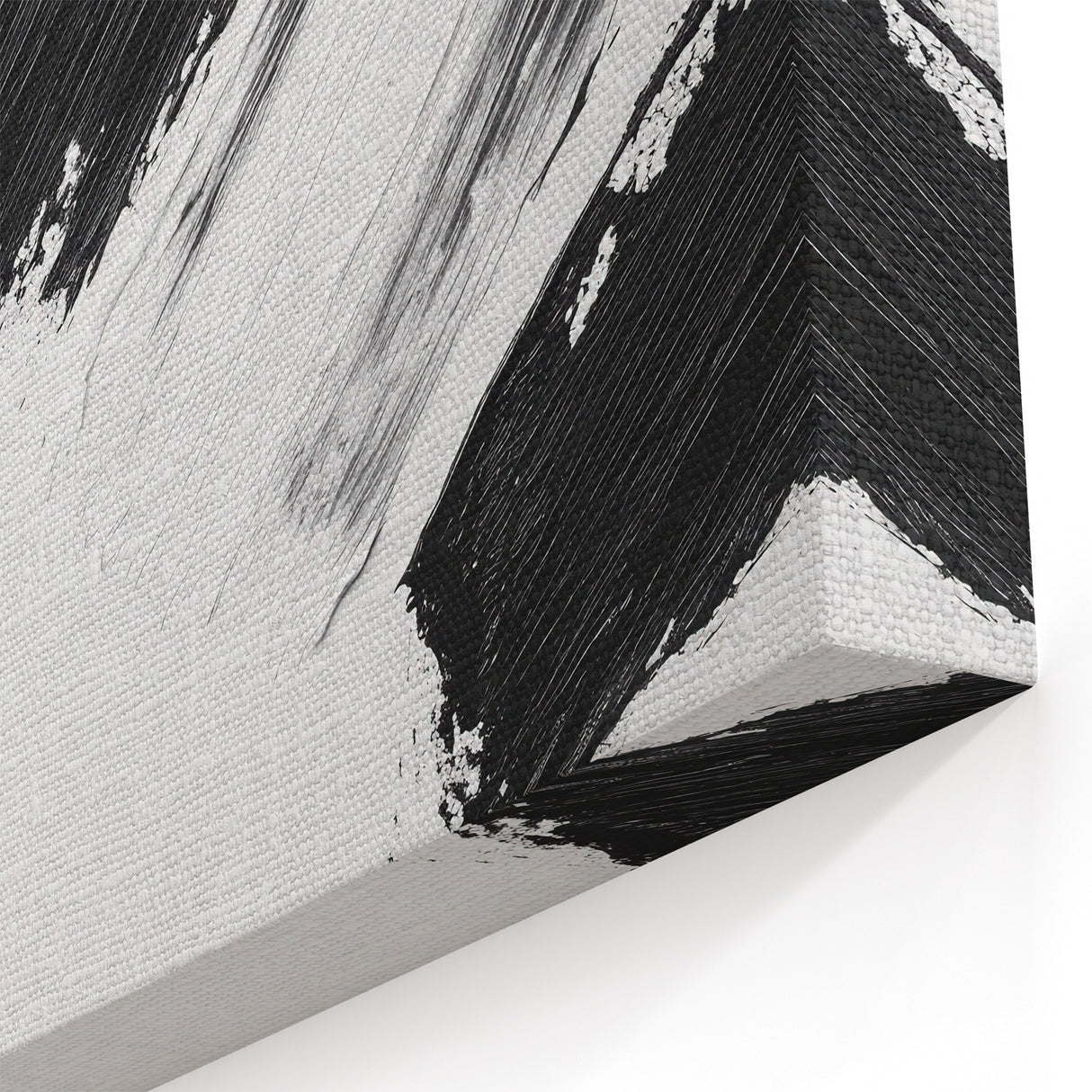 Minimalist Black and White Abstract Wall Art - Modern Canvas