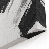 Minimalist Black and White Abstract Wall Art - Modern Canvas