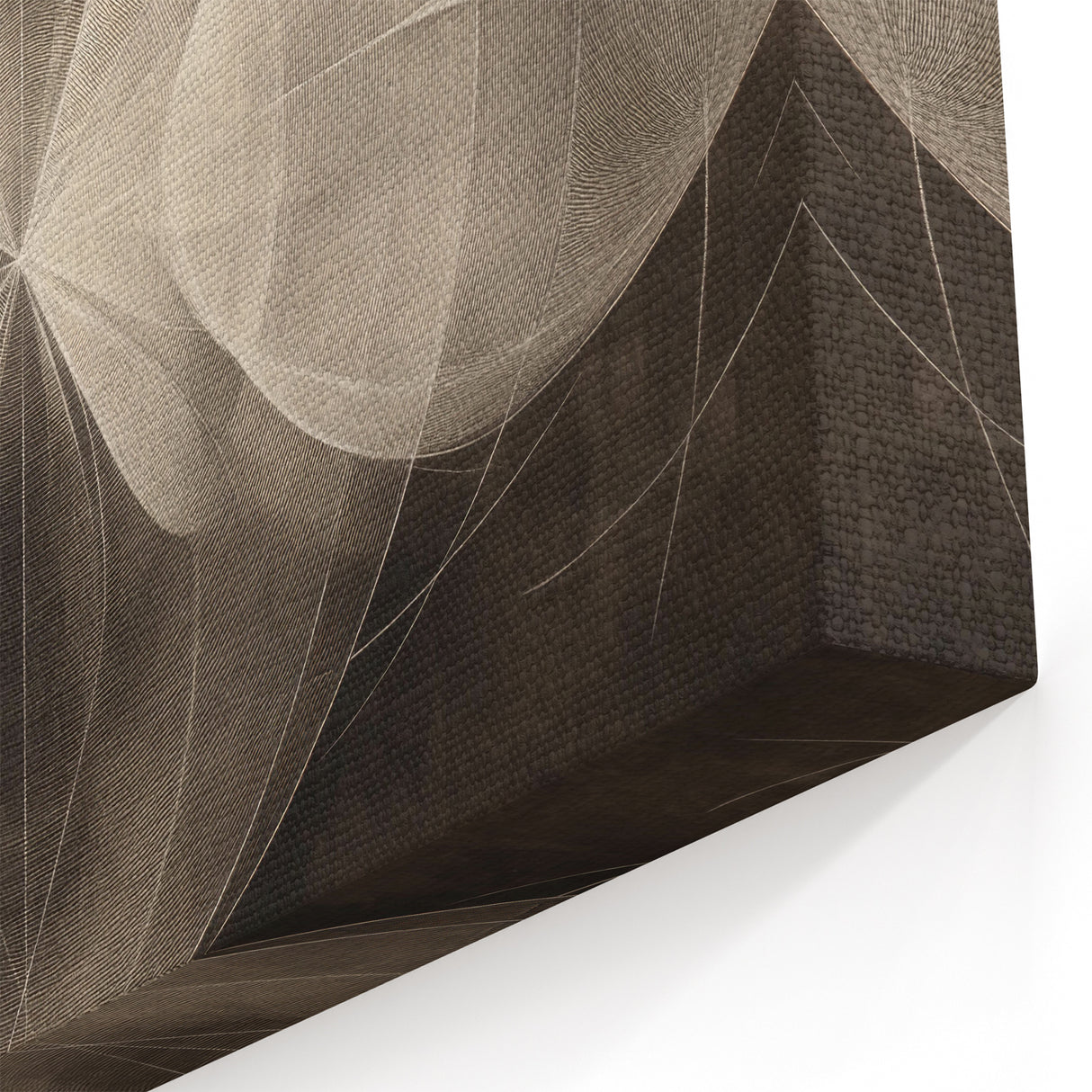 Modern Geometric Black and White Abstract Wall Art - Elegant Canvas