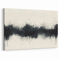 Large Black and White Abstract Wall Art - Monochrome Canvas Painting