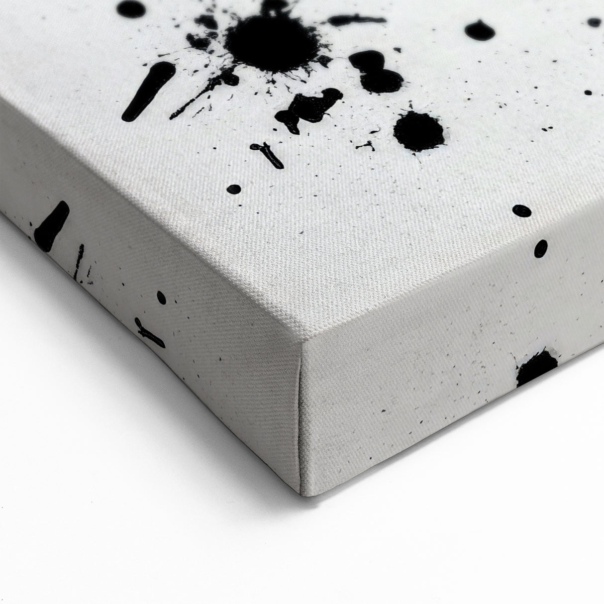 Minimalist Black and White Abstract Art - Bold Brushstroke Canvas