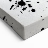 Minimalist Black and White Abstract Art - Bold Brushstroke Canvas