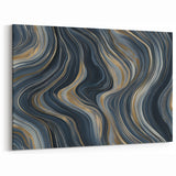 Modern Black and Gold Abstract Wall Art - Luxury Canvas Print