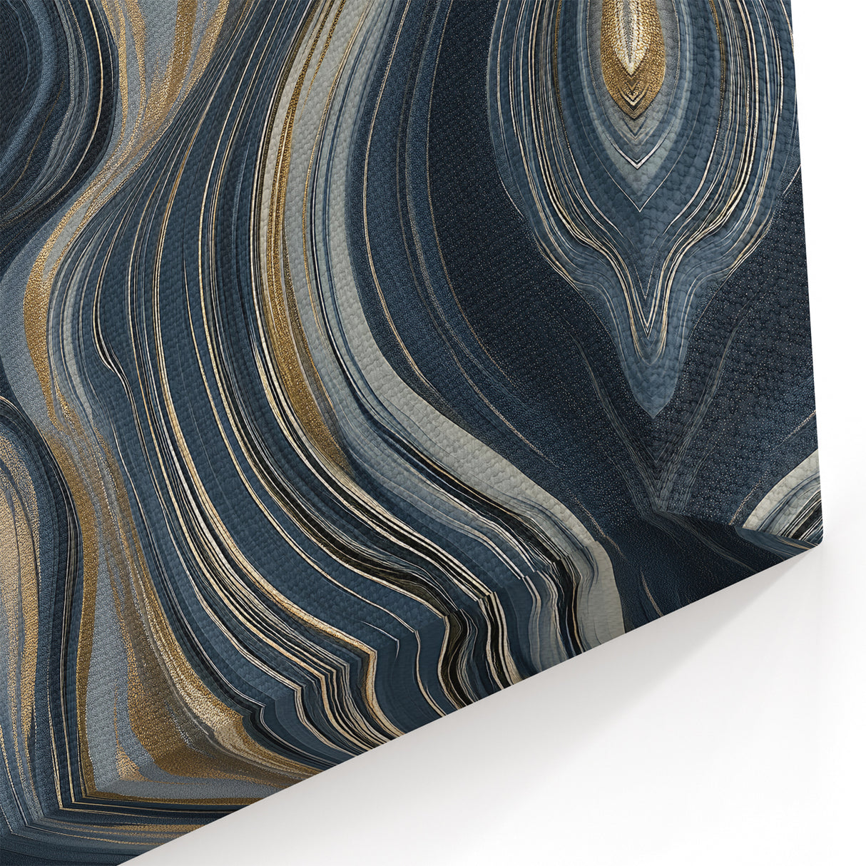 Modern Black and Gold Abstract Wall Art - Luxury Canvas Print