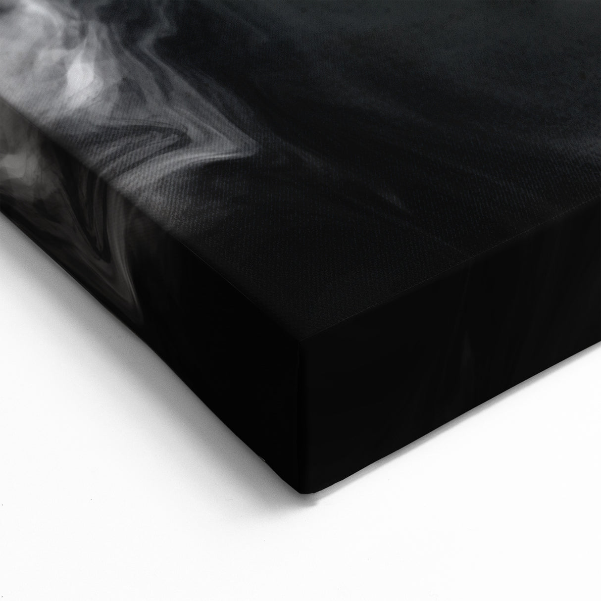 Black and White Fluid Abstract Art - Modern Swirl Canvas Print