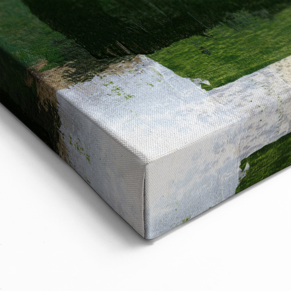 Earthen Harmony Abstracts - Earthy Green & Brown Abstract Wall Art