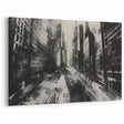 Urban Scenery Wall Art – Modern Cityscape Architecture Print