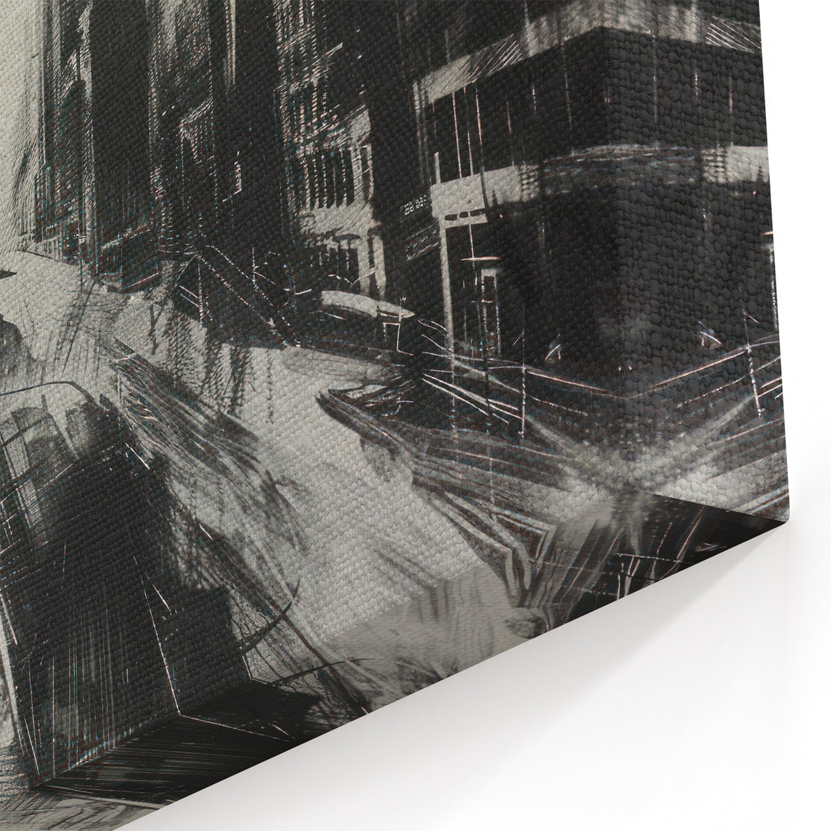 Urban Scenery Wall Art – Modern Cityscape Architecture Print