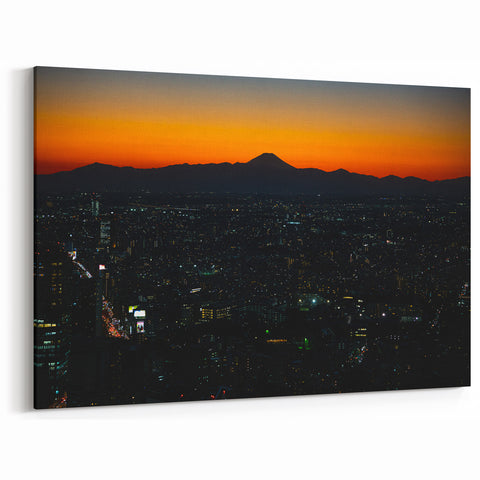 City Skyline Wall Art – Vibrant Urban Landscape Photography Print