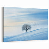 Minimalist Winter Wonderland – Serene Snowy Landscape Print