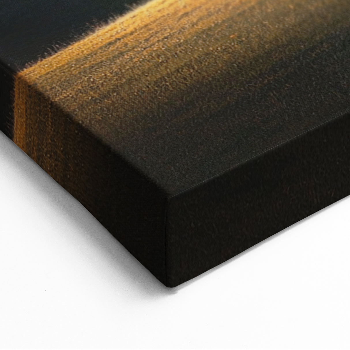 Minimalist Mountain Wall Art – Golden Tree in Sunlight Print