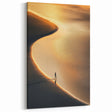Minimalist Horizon Art – Golden Coastal Sunset Reflection Print