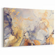Contemporary Fluid Art Pieces – Gold & Gray Ink Swirl Canvas