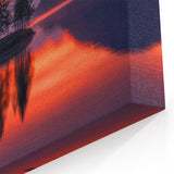 Minimalist Scenic Art Prints – Island Trees & Sunset Reflection