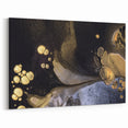 Fluid Acrylic Wall Decor – Black & Gold Luxury Abstract
