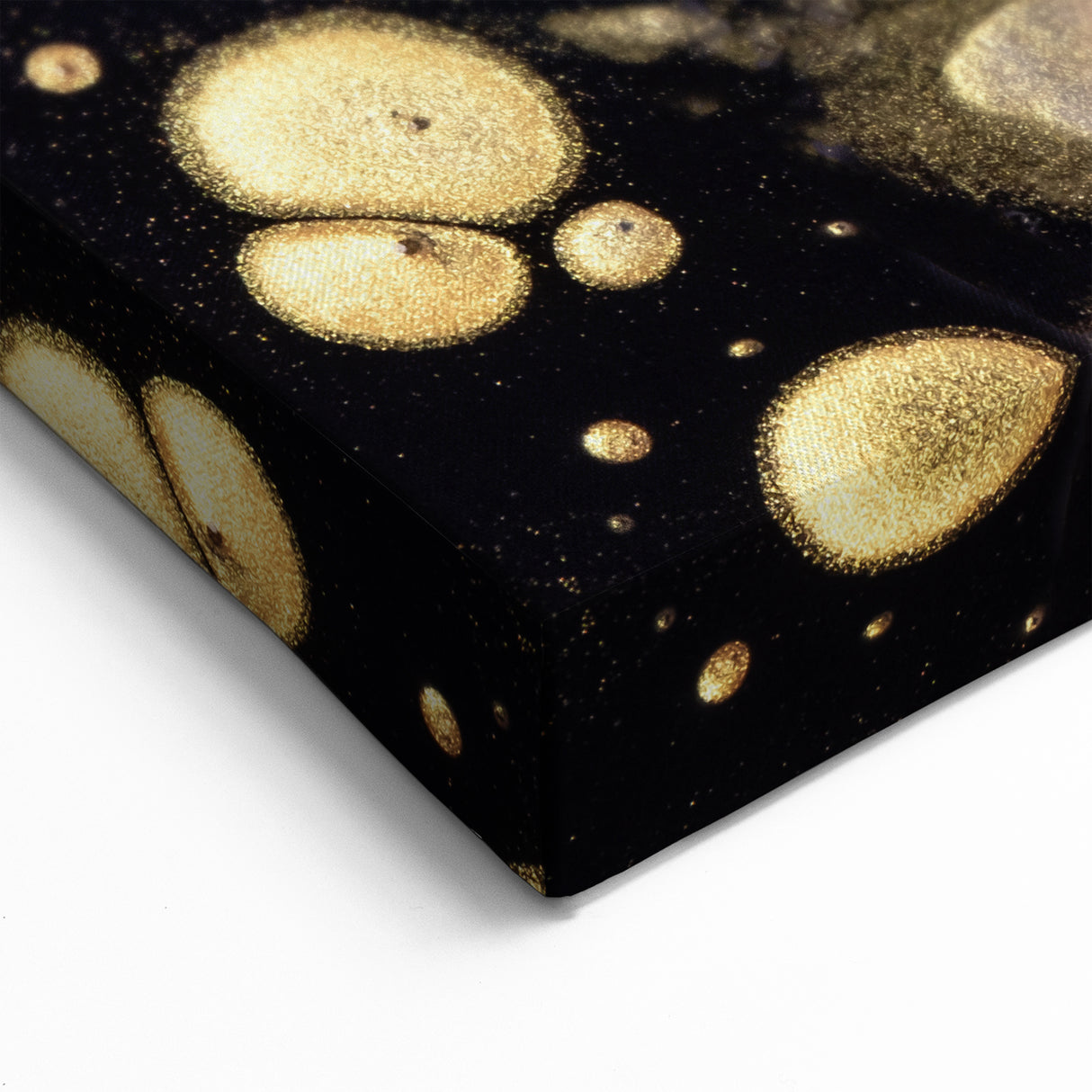 Fluid Acrylic Wall Decor – Black & Gold Luxury Abstract