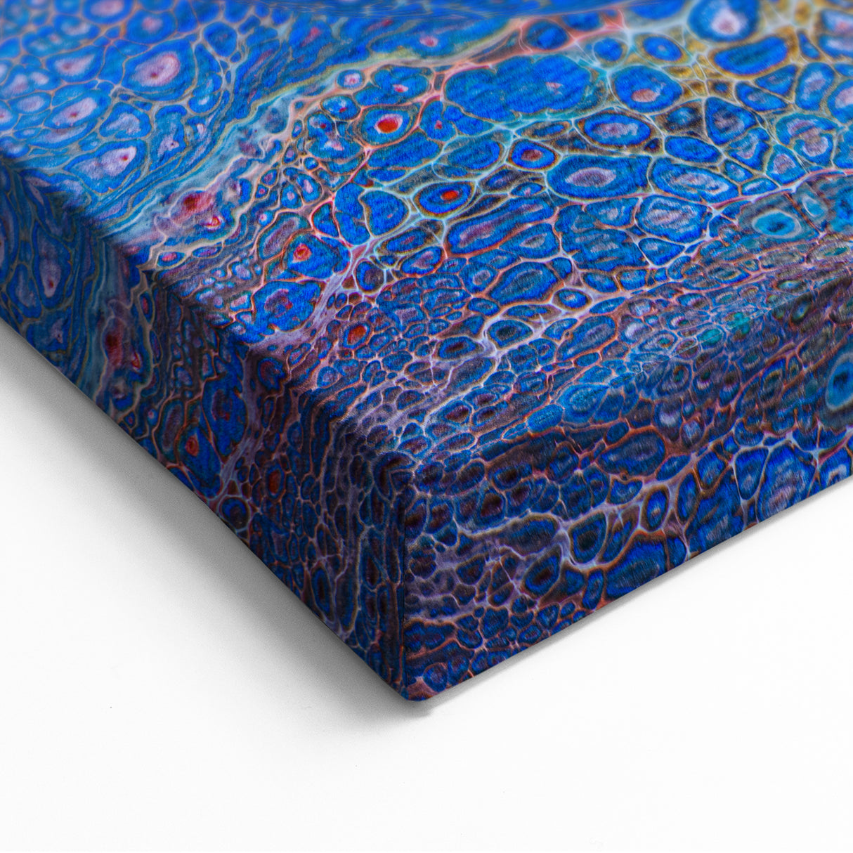 Ocean Inspired Fluid Art Print – Abstract Coastal Wall Decor