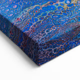 Ocean Inspired Fluid Art Print – Abstract Coastal Wall Decor