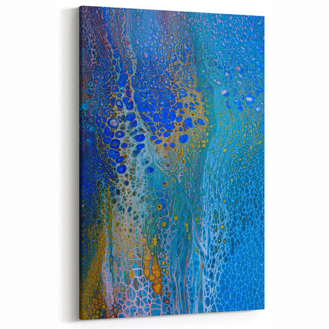 Coastal Flow Fluid Art – Contemporary Abstract Wall Painting