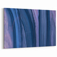 Serene Abstract Fluid Canvas – Contemporary Blue & Plum Art