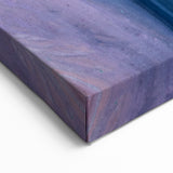 Serene Abstract Fluid Canvas – Contemporary Blue & Plum Art