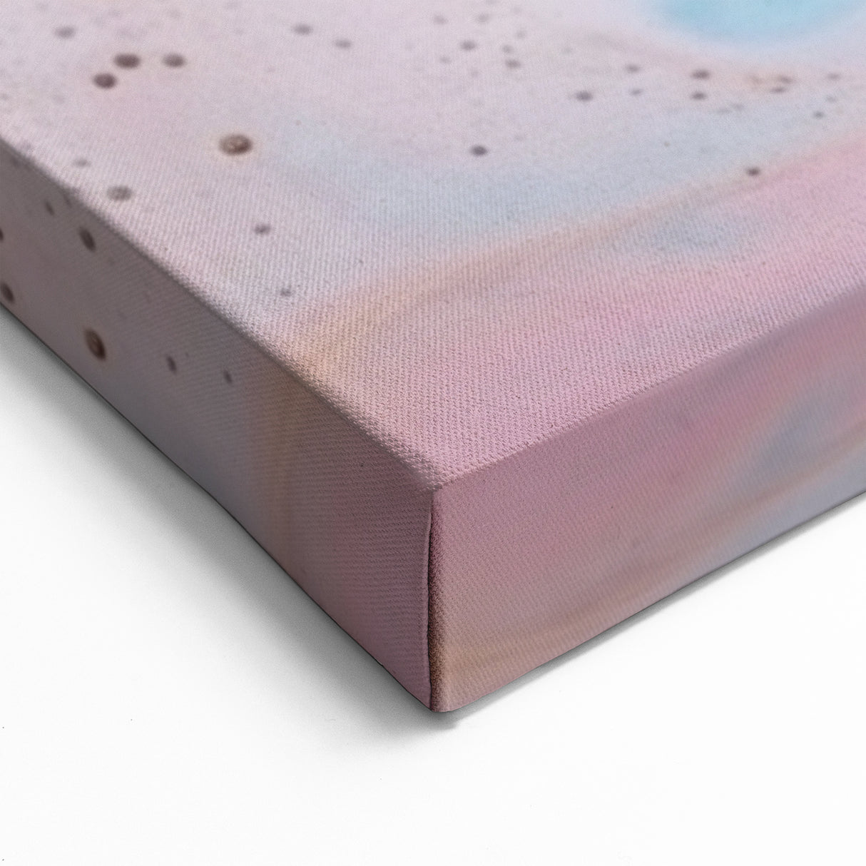 Abstract Fluid Canvas Art – Pink, Blue & Gold Modern Wall Print