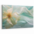 Abstract Fluid Canvas Art – Mint Green & Beige Wall Decor