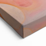 Abstract Fluid Canvas Art – Peach & Gold Modern Wall Decor