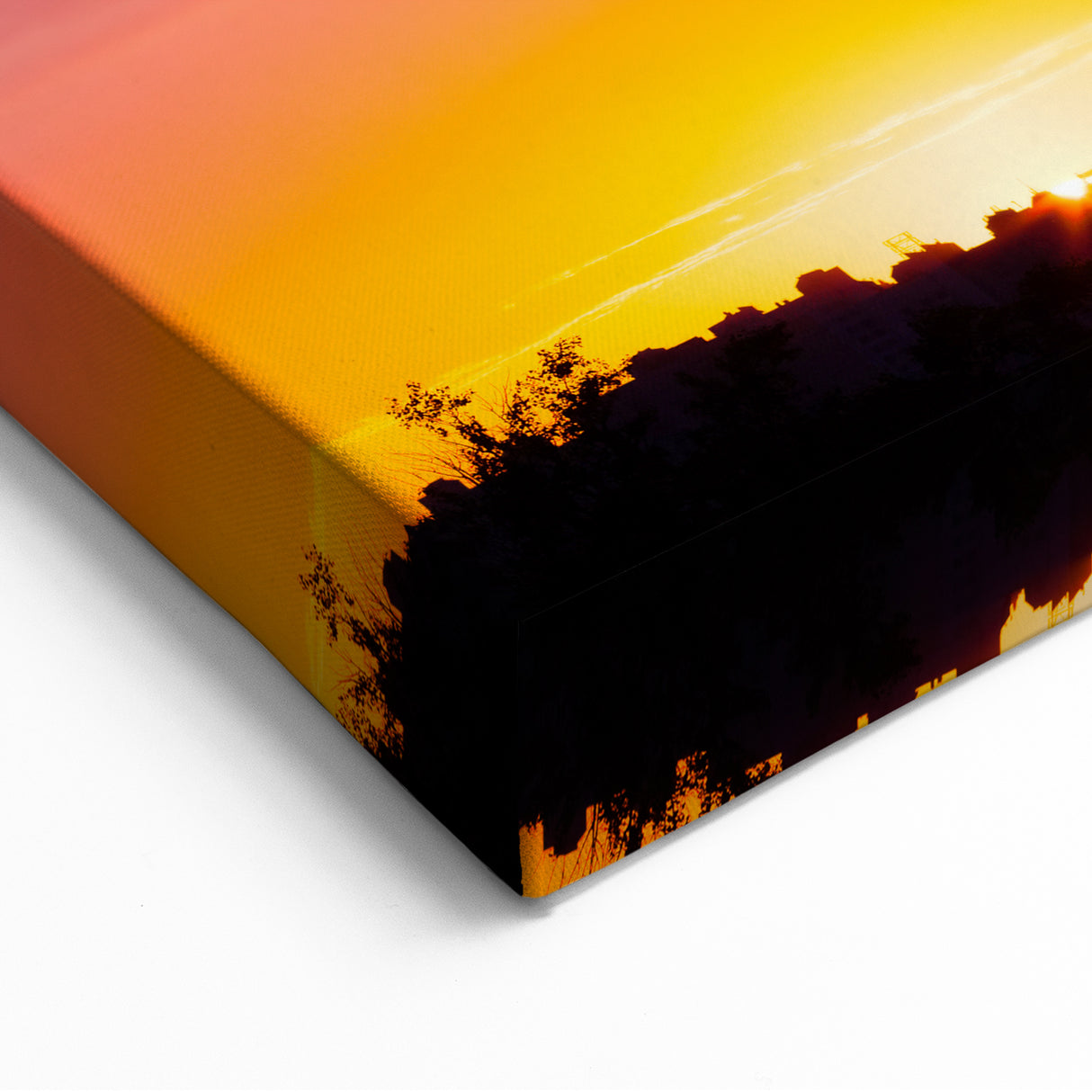 Cityscape Photography Prints – Vibrant Urban Skyline Sunset Art