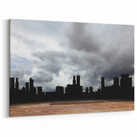 Urban Skyline Canvas Prints – Dramatic Cityscape Photography Art