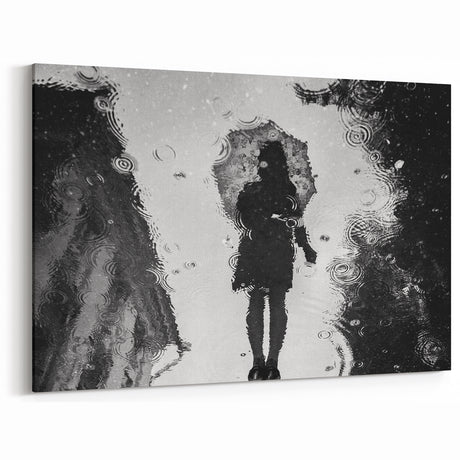 Urban Architectural Photography – Reflection in the Rain Print