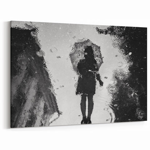 Urban Architectural Photography – Reflection in the Rain Print