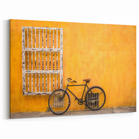 Contemporary City Wall Decor – Vintage Bicycle Urban Art