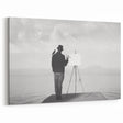 Modern Cityscape Wall Art – Surreal Artist Reflection Print