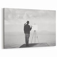 Modern Cityscape Wall Art – Surreal Artist Reflection Print