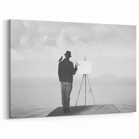 Modern Cityscape Wall Art – Surreal Artist Reflection Print