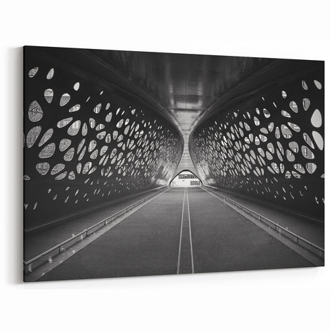 Modern Urban Landscape Art - Abstract City Tunnel Photography