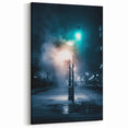 Contemporary City Wall Decor - Moody Winter Urban Scene Print