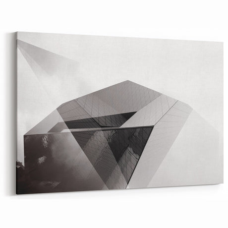 Urban Skyline Canvas Prints - Abstract Architectural City Art