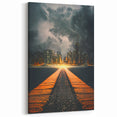Metropolitan Photography Art - Dramatic City Skyline Print