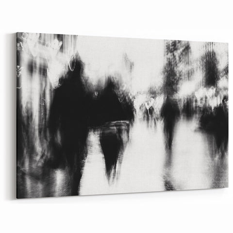 Modern Urban Landscape Art - Abstract City Motion Print