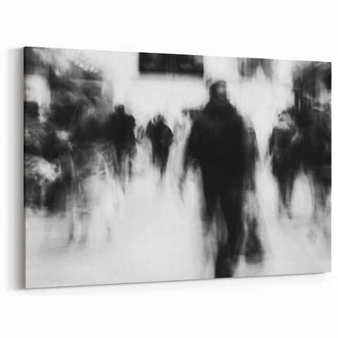 Urban Skyline Canvas Prints - Abstract City Motion Art