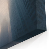 City Skyline Wall Art – Foggy Urban Landscape Photography Print
