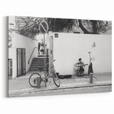 Urban Landscape Photography Decor – Street Musician Wall Art