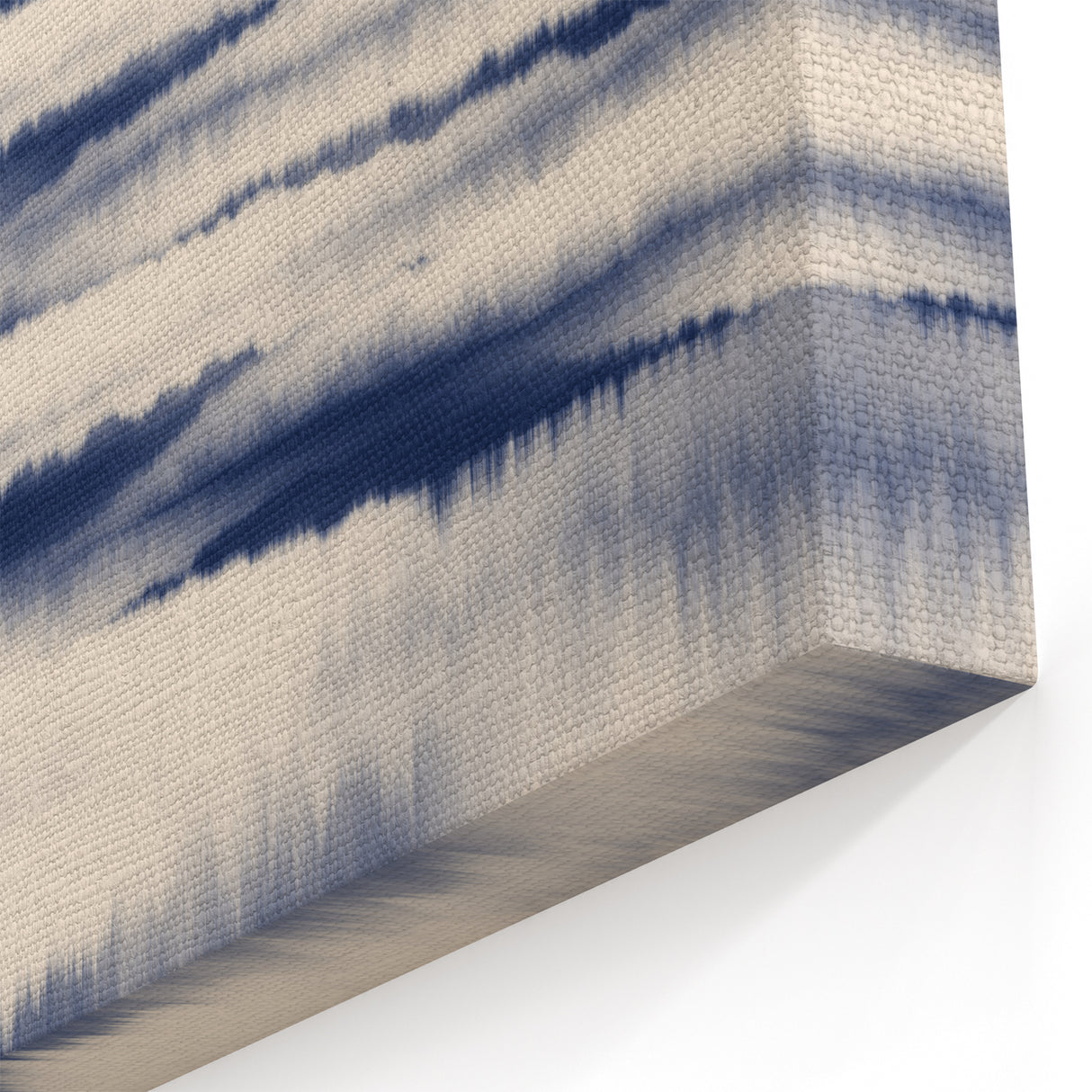 Minimalist Mountain Wall Art – Navy Blue Abstract Horizon Print