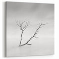 Minimalist Landscape Wall Art – Solitary Branch in Soft Mist