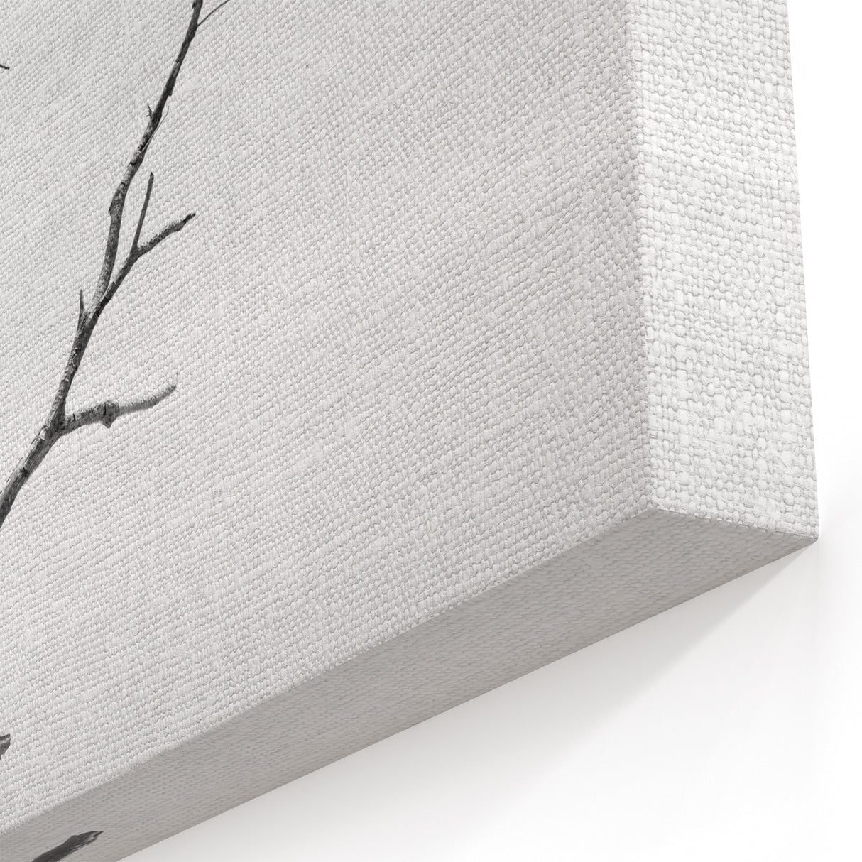 Minimalist Landscape Wall Art – Solitary Branch in Soft Mist