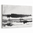 Black and White Minimalist Landscapes – Inked Forest Horizon View