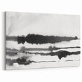 Black and White Minimalist Landscapes – Inked Forest Horizon View