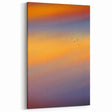 Abstract Minimalist Landscape Paintings – Birds in Sunset Gradient Sky